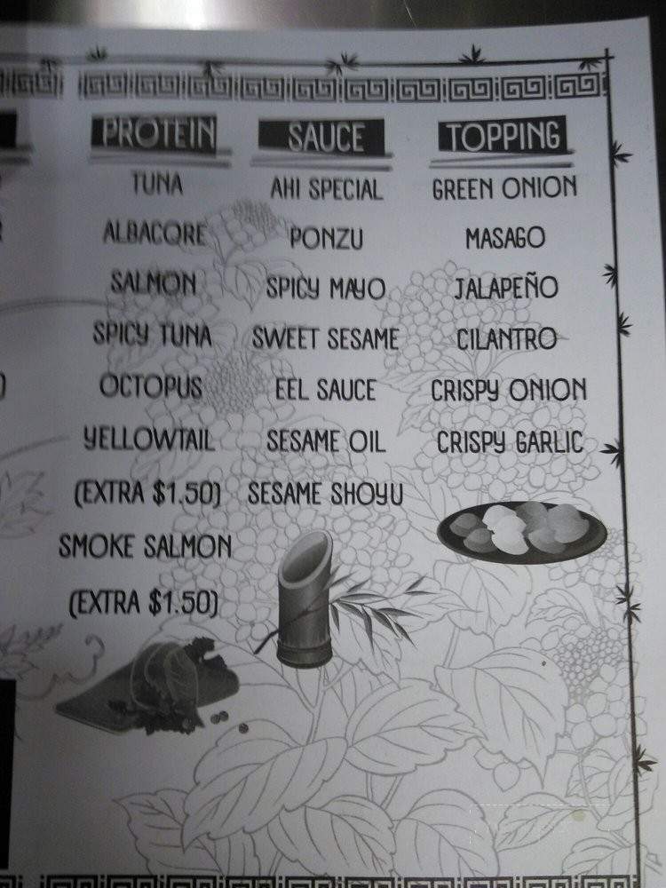 Ahi Poke - Santee, CA menu_pic