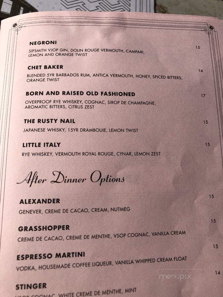 Born & Raised - San Diego, CA menu_pic