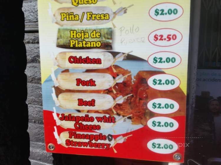 Tamales El Mexicano - San Diego, CA menu_pic