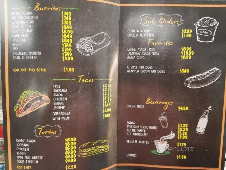 Jalapeno Mexican Grill - San Diego, CA menu_pic