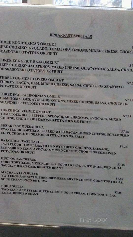 Jane's Cafe - San Diego, CA menu_pic
