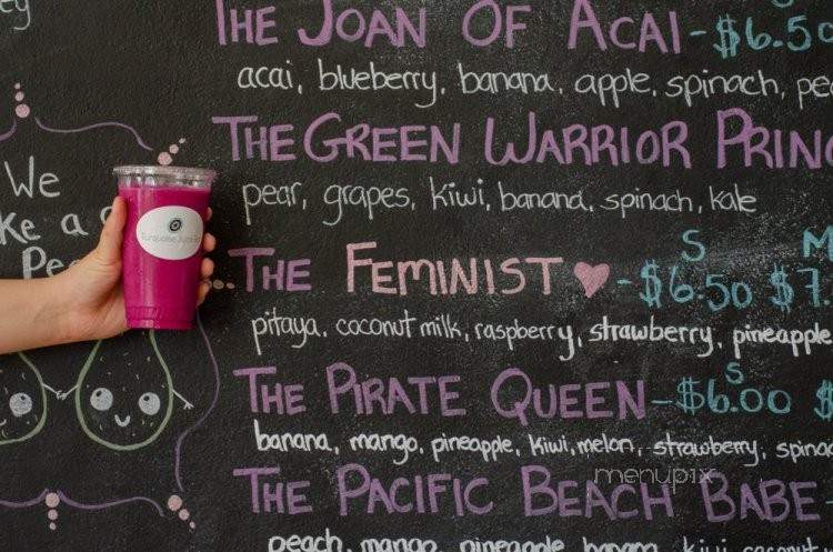 Turquoise Juice Bar - San Diego, CA menu_pic