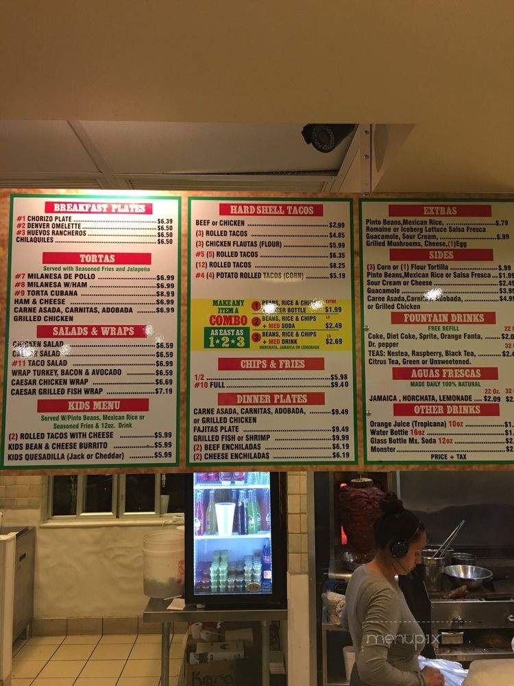 Taqueria Al Gusto - San Diego, CA menu_pic