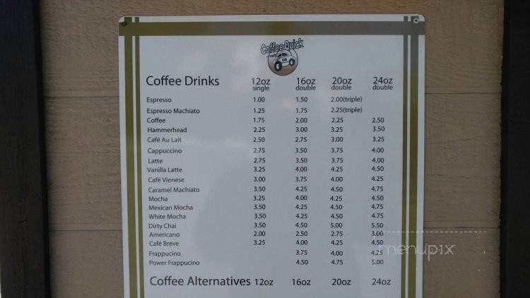 Coffee Quick - San Diego, CA menu_pic