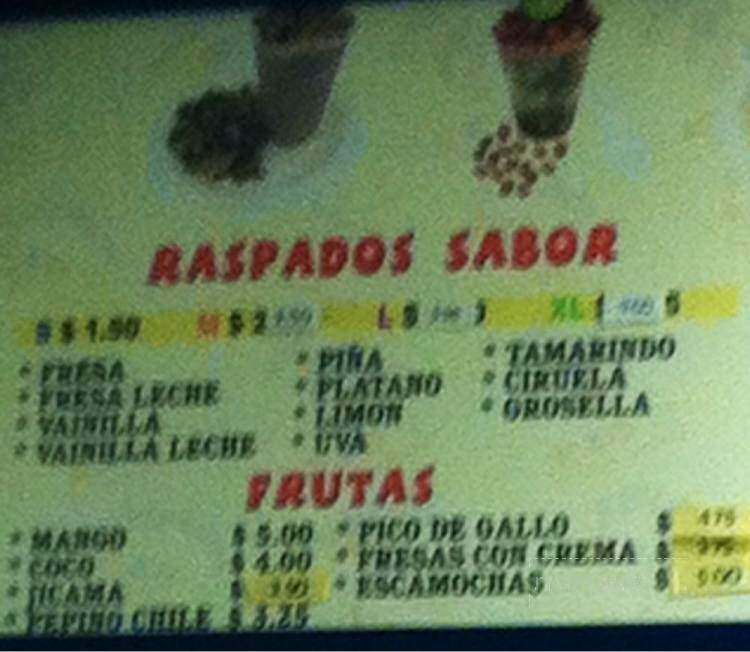 Raspados Kios - Indio, CA menu_pic