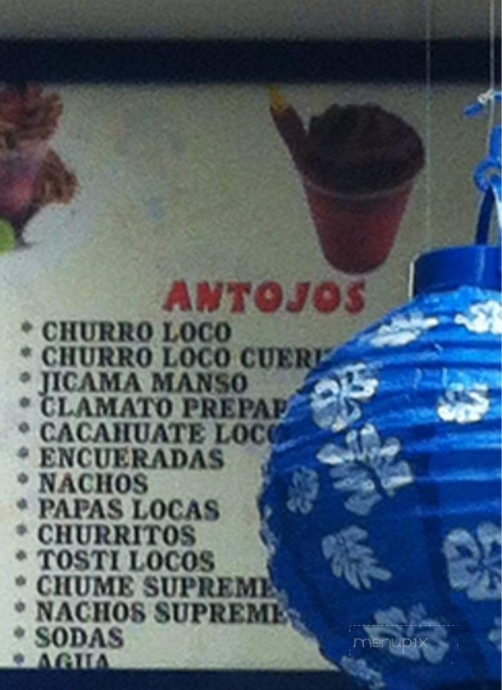 Raspados Kios - Indio, CA menu_pic