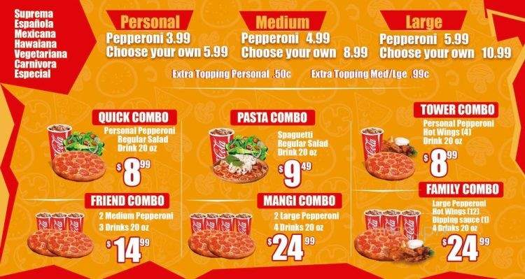 Mangiamos Pizza - El Centro, CA menu_pic
