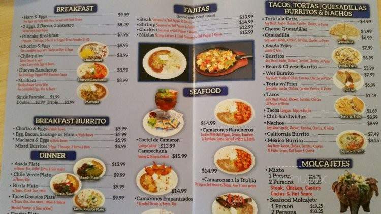 Saul's Restaurant - Adelanto, CA menu_pic