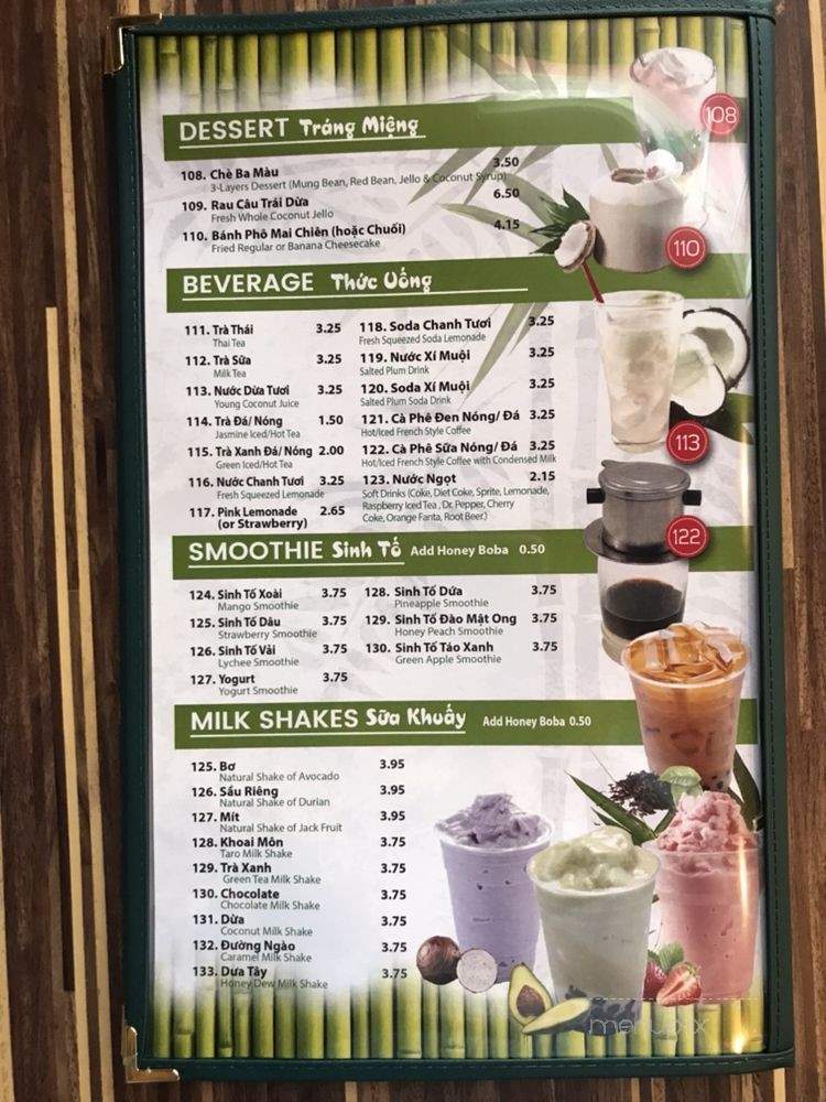T-Pho Noodle and Grill - Fontana, CA menu_pic