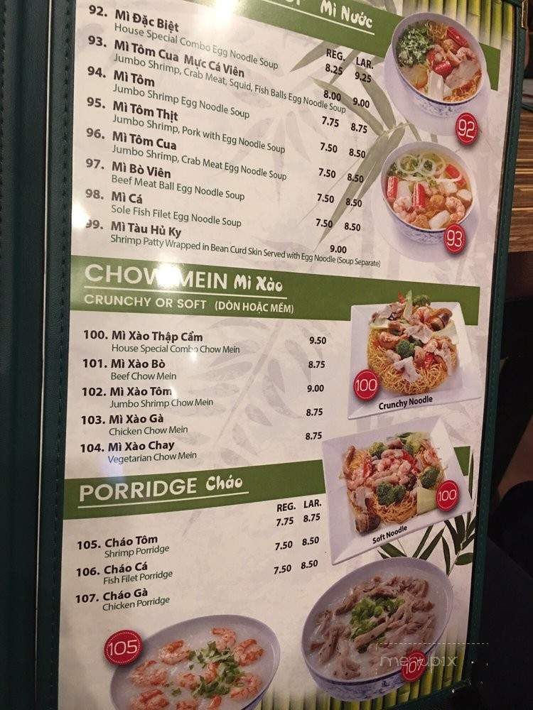 T-Pho Noodle and Grill - Fontana, CA menu_pic
