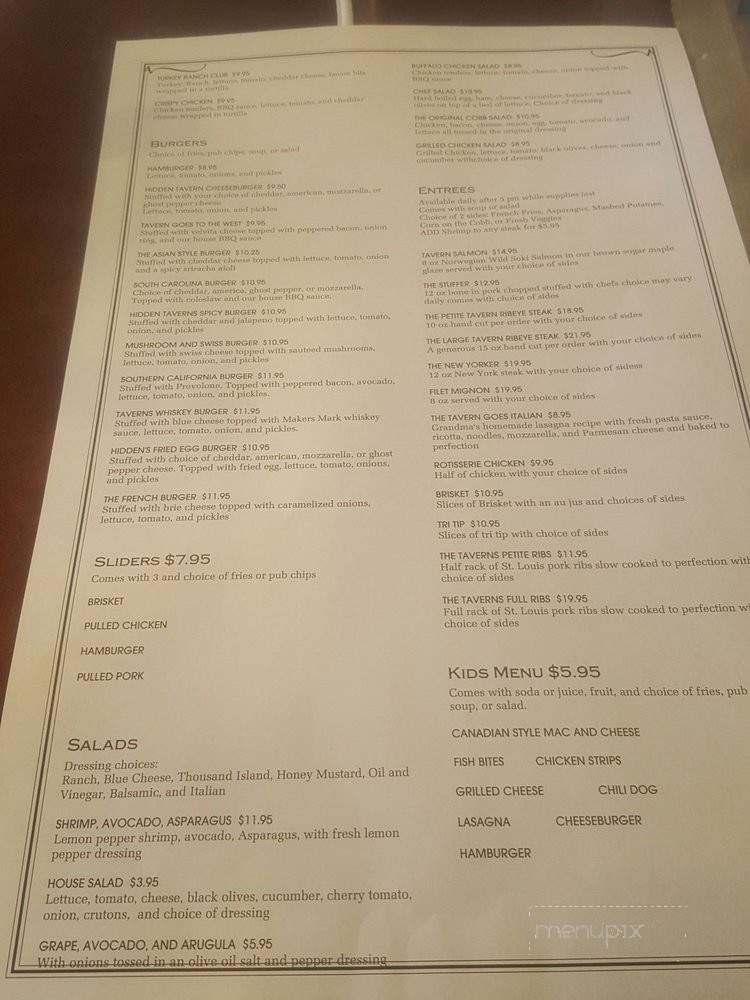 /30867875/Hidden-Tavern-Restaurant-and-Bar-Menu-Hesperia-CA - Hesperia, CA