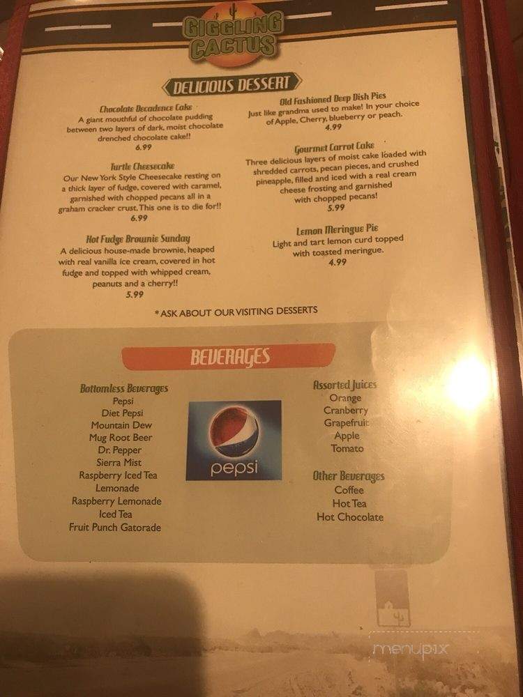 Giggling Cactus - Needles, CA menu_pic