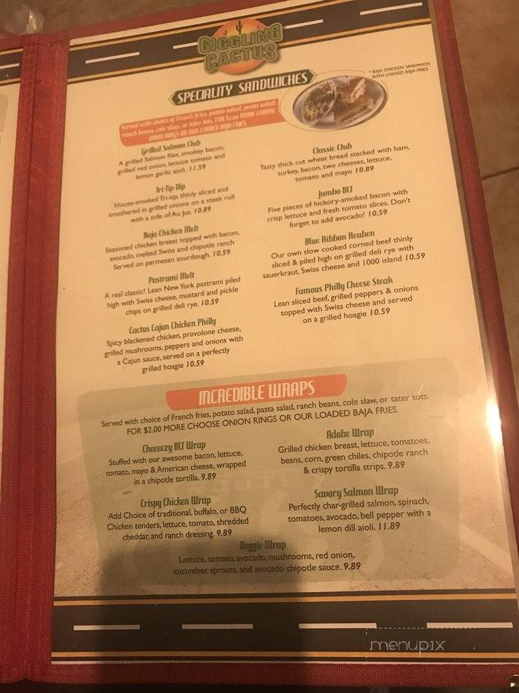 Giggling Cactus - Needles, CA menu_pic