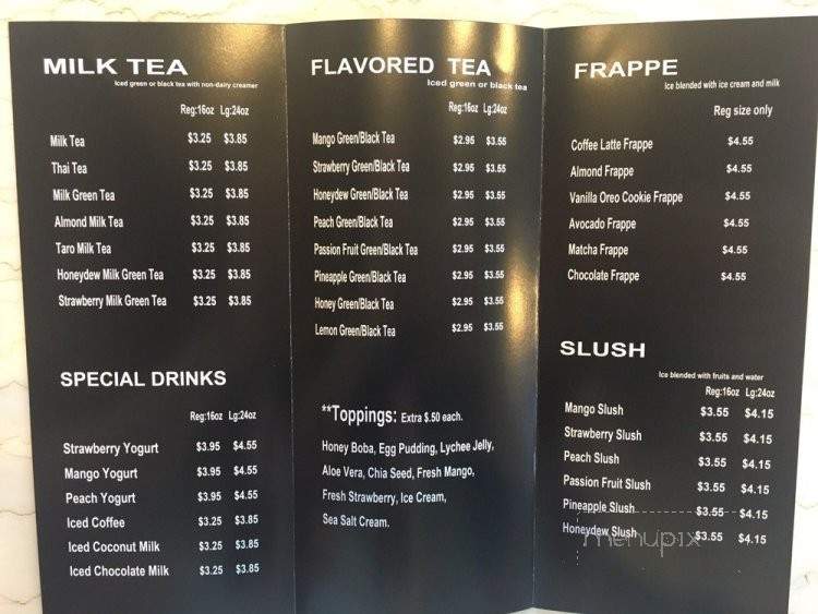 Chaca Tea Bar - Redlands, CA menu_pic