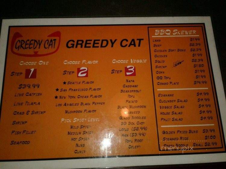 Greedy Cat - Riverside, CA menu_pic