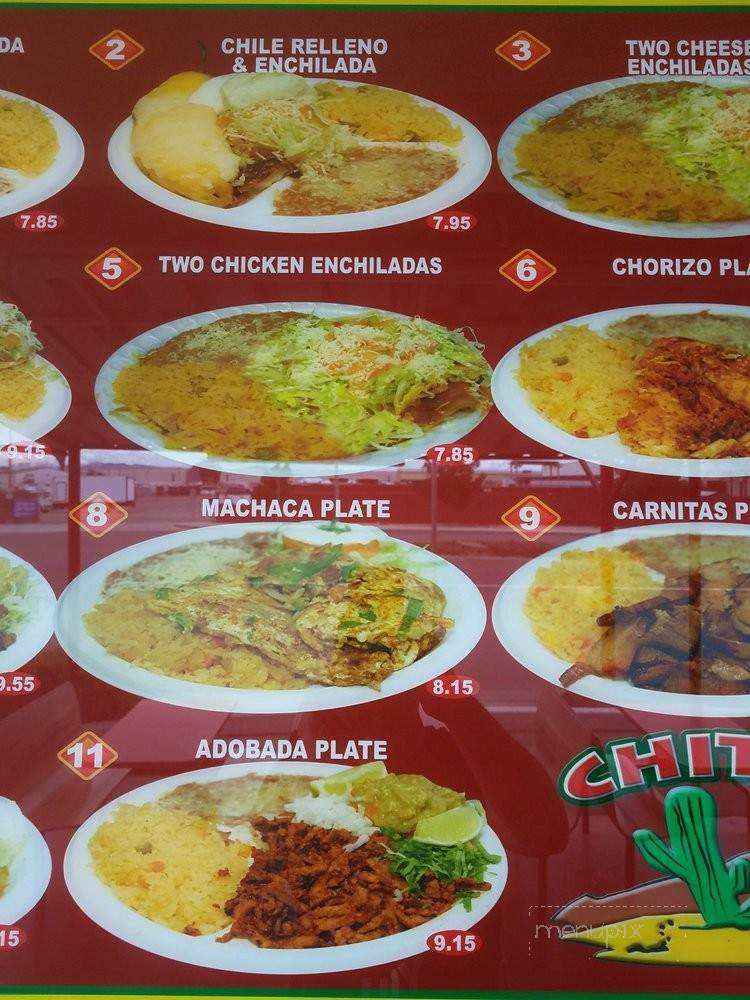 Chito's Mexican Food - Moreno Valley, CA menu_pic