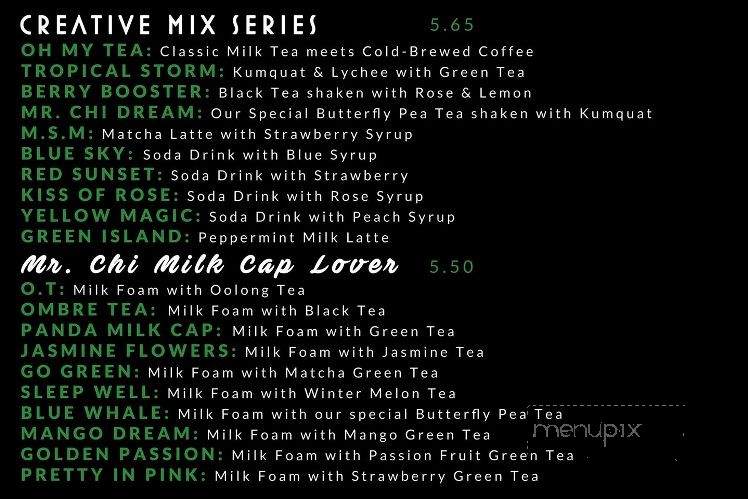 Mr. Chi Boba Tea - Wildomar, CA menu_pic