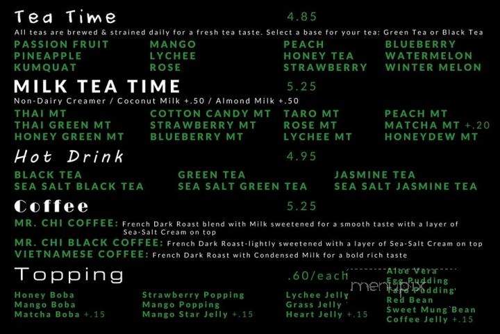 Mr. Chi Boba Tea - Wildomar, CA menu_pic