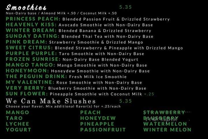 Mr. Chi Boba Tea - Wildomar, CA menu_pic