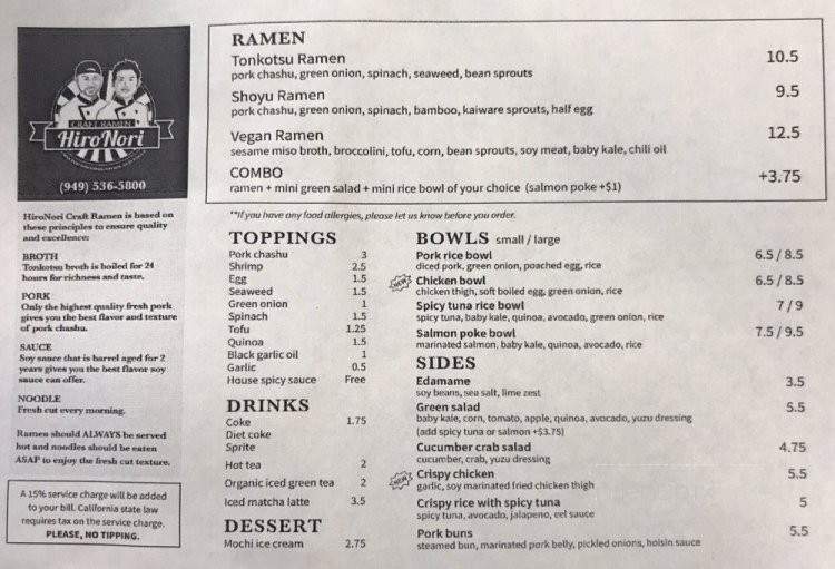/30869341/HiroNori-Craft-Ramen-Irvine-CA - Irvine, CA
