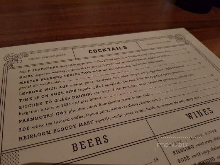 Heirloom Farmhouse Kitchen - Irvine, CA menu_pic