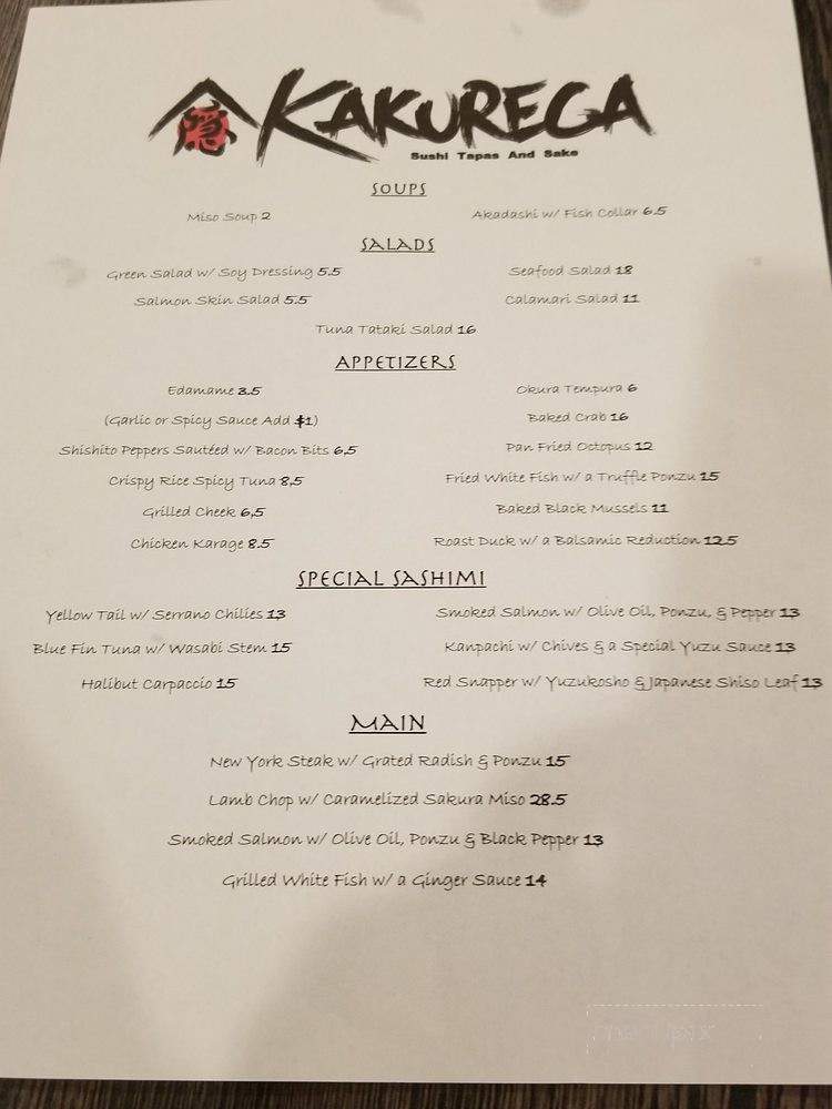 Kakurega - Costa Mesa, CA menu_pic