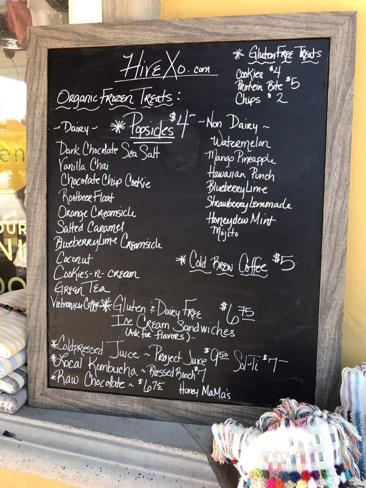 The Hive & Co - Dana Point, CA menu_pic
