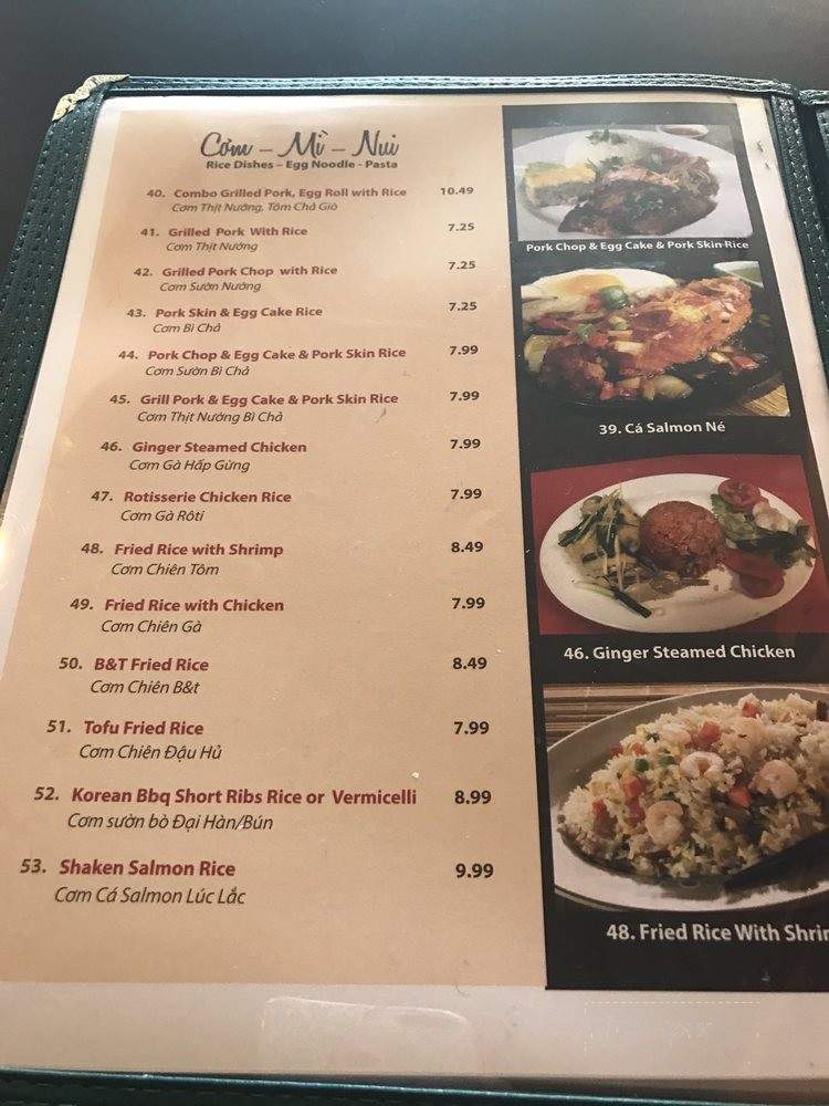 B & T Noodle - Lake Forest, CA menu_pic