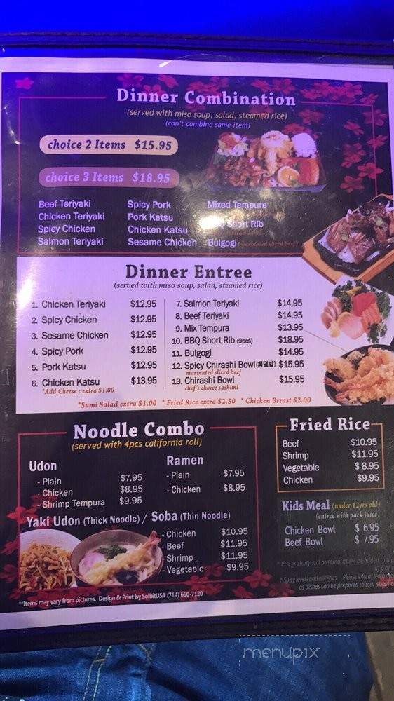 Fat Fish - Lake Forest, CA menu_pic