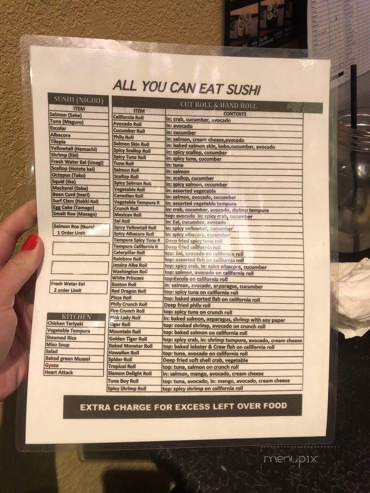 Fat Fish - Lake Forest, CA menu_pic