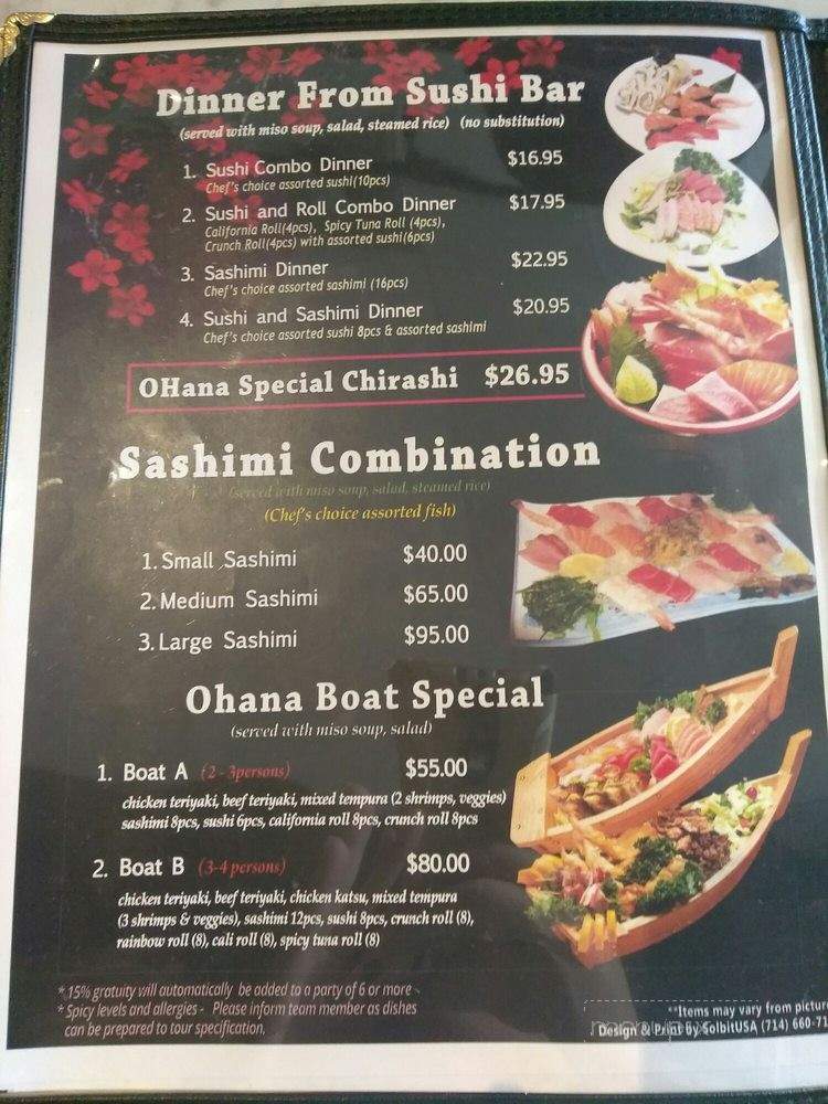 Fat Fish - Lake Forest, CA menu_pic