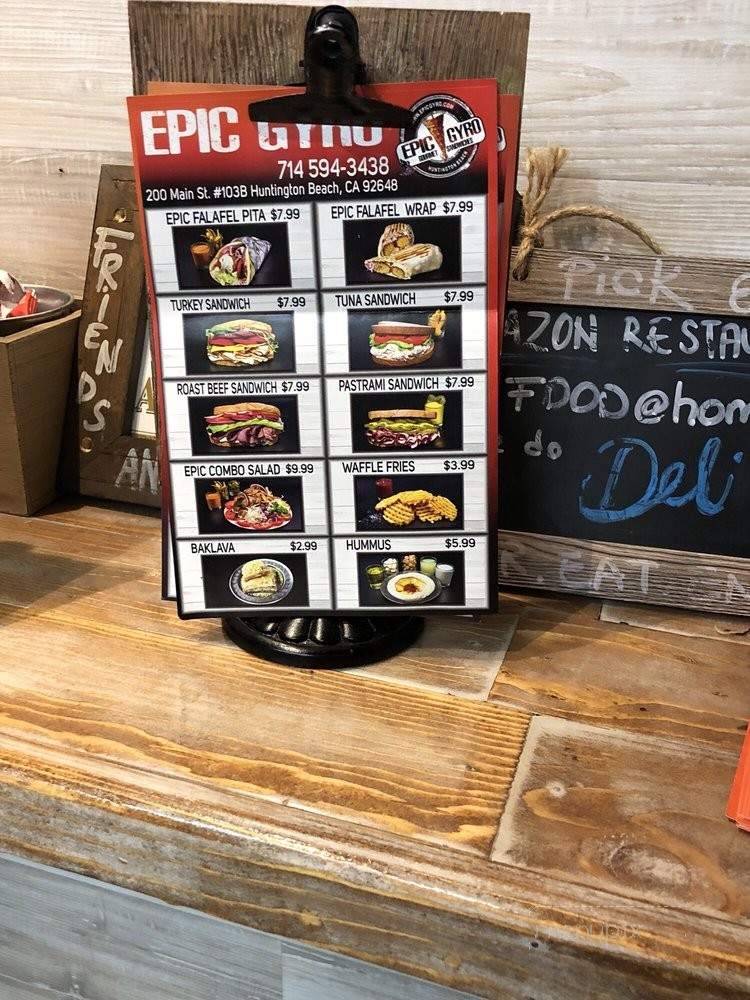 Epic Gyro - Huntington Beach, CA menu_pic