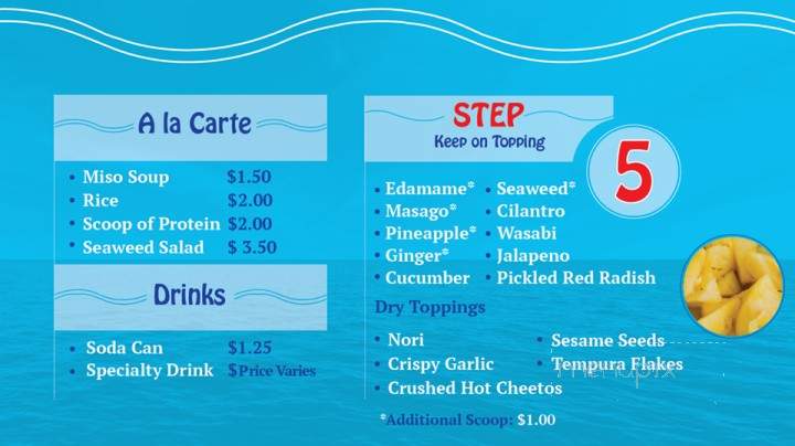 Poke Fresh - Newport Beach, CA menu_pic