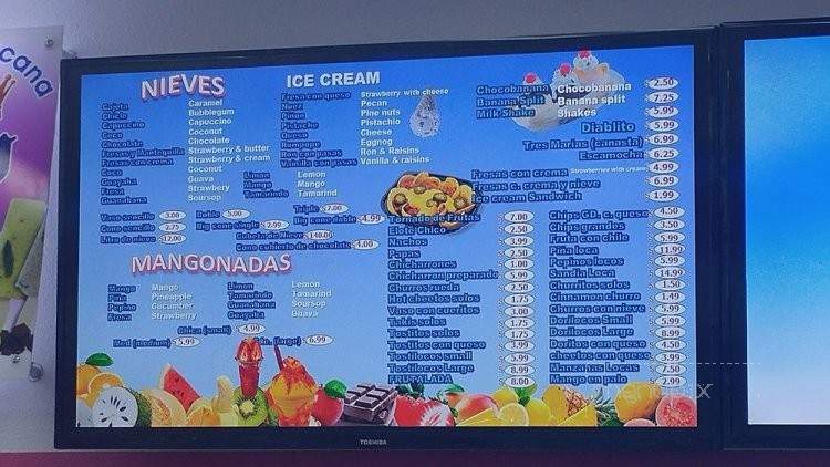 La Michoacana Del Obispo - San Juan Capistrano, CA menu_pic
