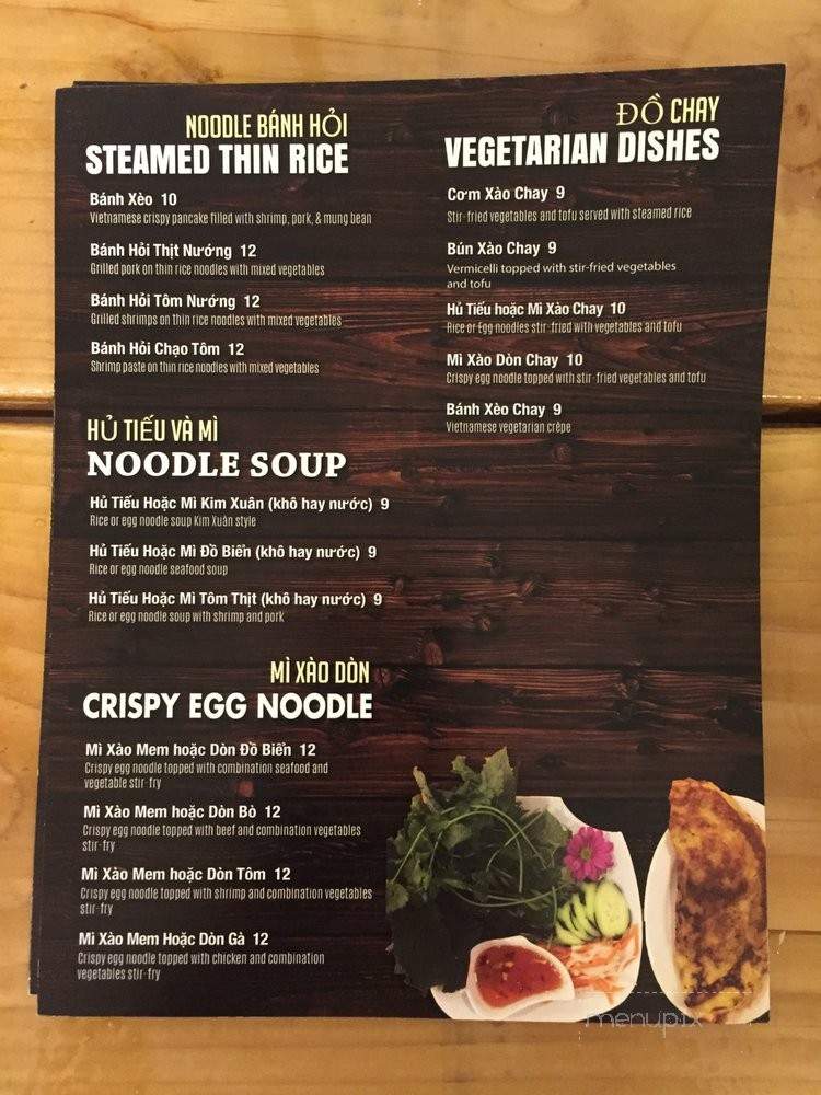 Kim Xuan Restaurant & Deli - Westminster, CA menu_pic