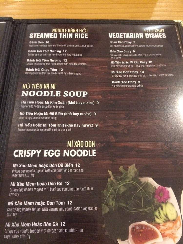 Kim Xuan Restaurant & Deli - Westminster, CA menu_pic