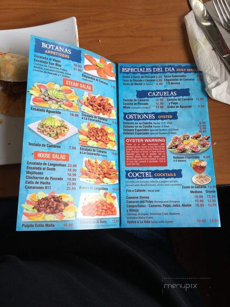Malta Mexican Seafood - Westminster, CA menu_pic