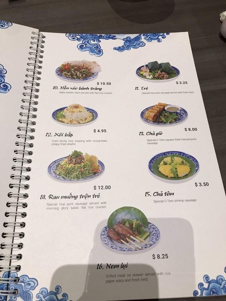 O Tem Restaurant - Westminster, CA menu_pic