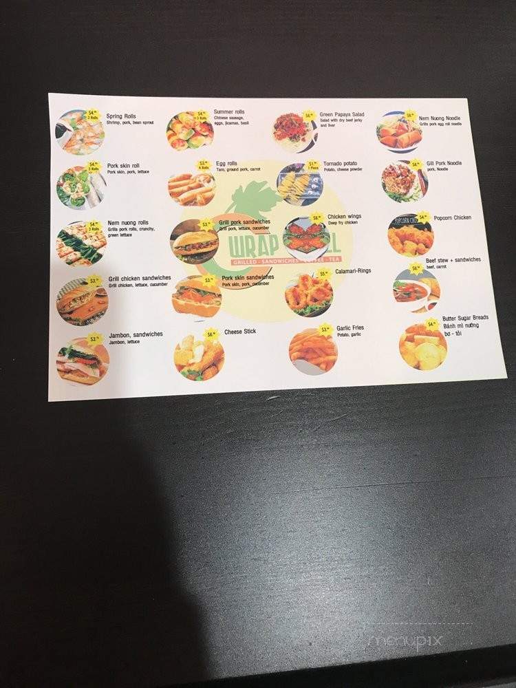 Wrap n' Roll - Westminster, CA menu_pic