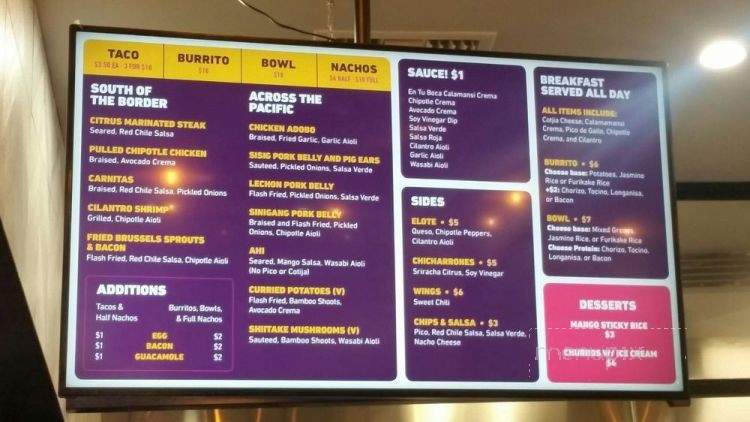 En Tu Boca - Santa Ana, CA menu_pic