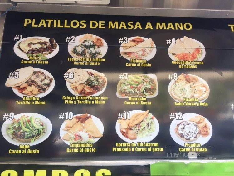 Original Mulitas Grill - Santa Ana, CA menu_pic