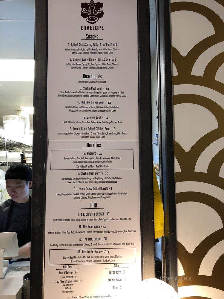 Red Envelope - Santa Ana, CA menu_pic