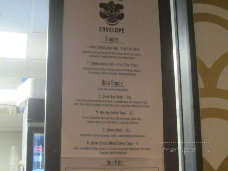 Red Envelope - Santa Ana, CA menu_pic