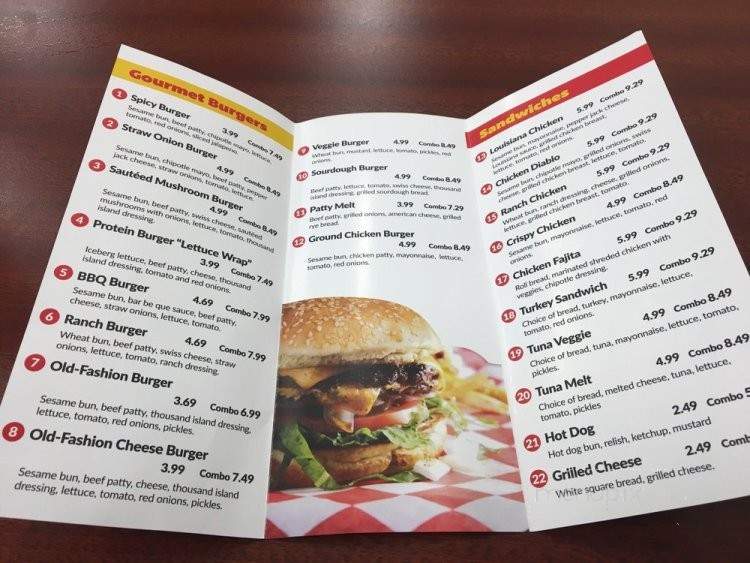 Gourmet Burger - Santa Ana, CA menu_pic