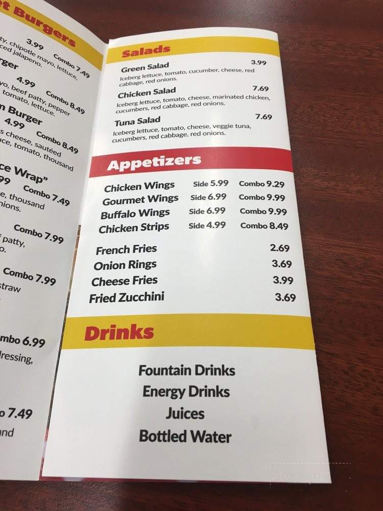 Gourmet Burger - Santa Ana, CA menu_pic