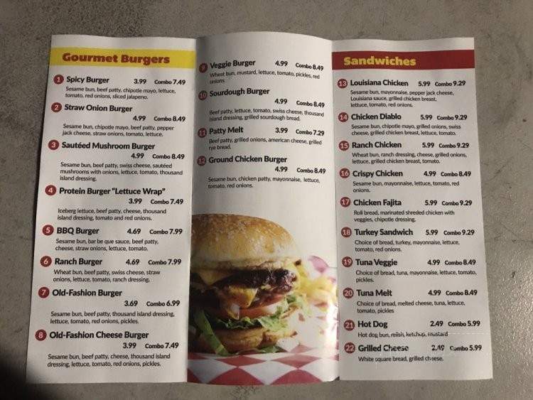 Gourmet Burger - Santa Ana, CA menu_pic
