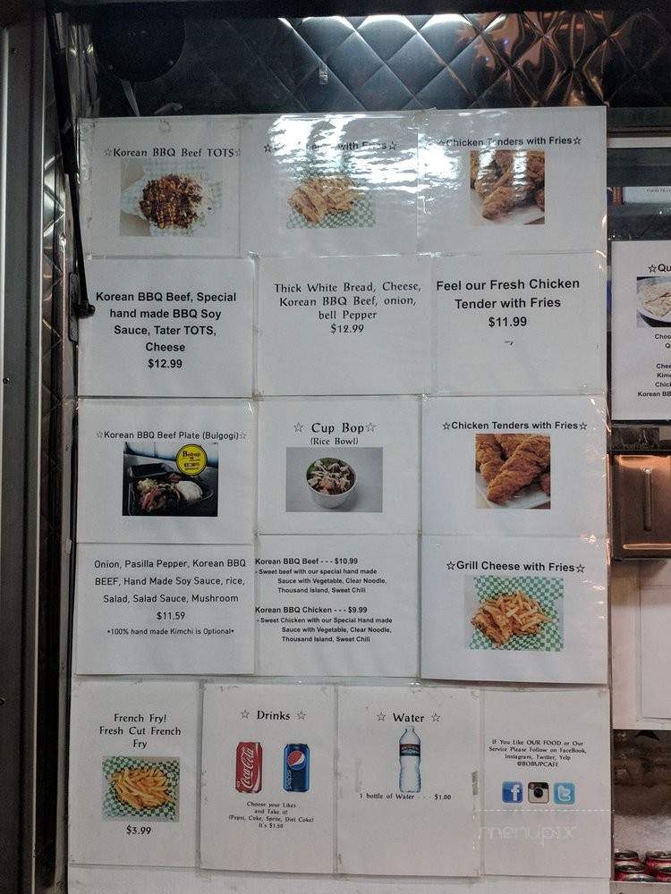 Bobup cafe - Santa Ana, CA menu_pic