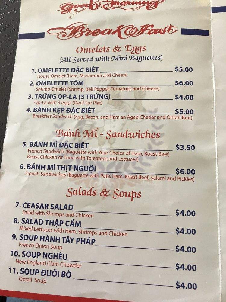 Coq Au Vin - Fountain Valley, CA menu_pic