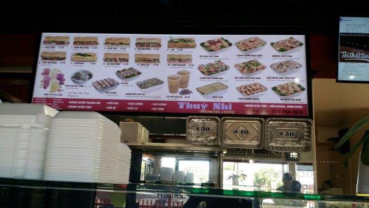 Thuy Nhi Coffee & Sandwich - Fountain Valley, CA menu_pic