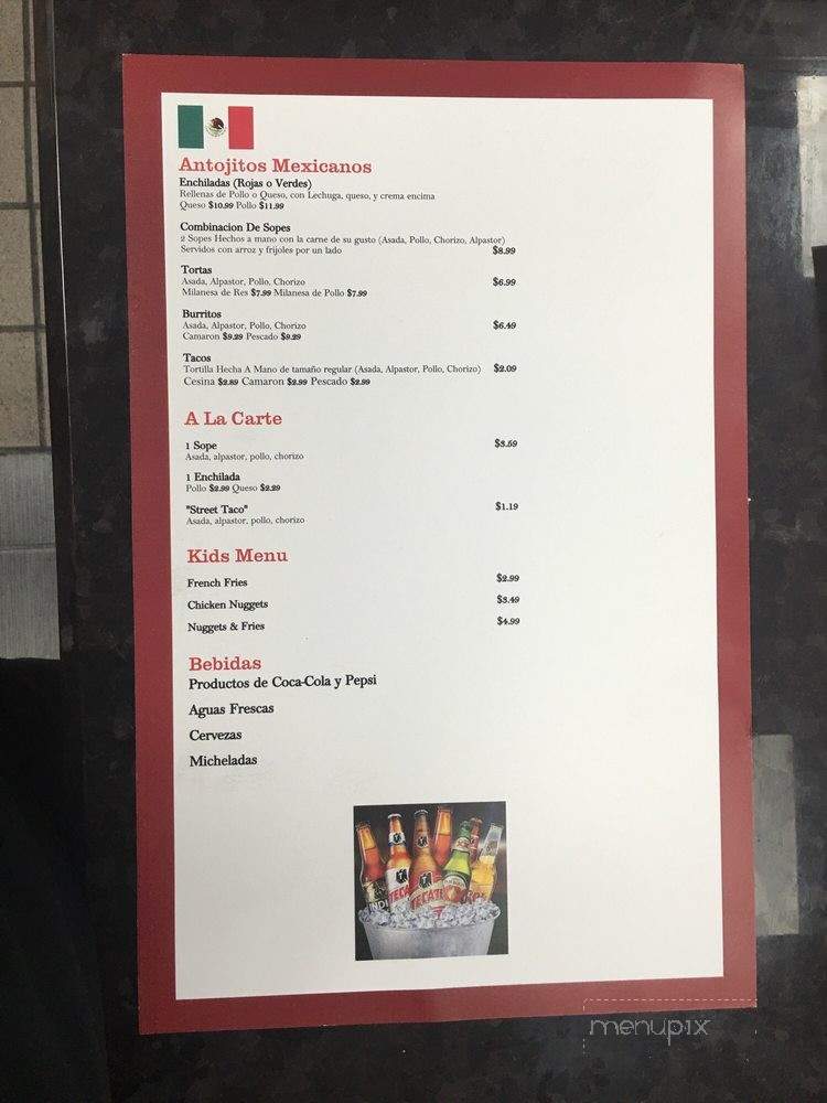 Mariscos Valencia Mexican Restaurant - Tustin, CA menu_pic